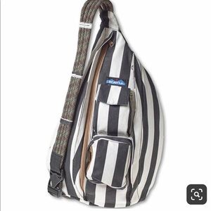 ISO/not selling!! Black and white striped kavu bag
